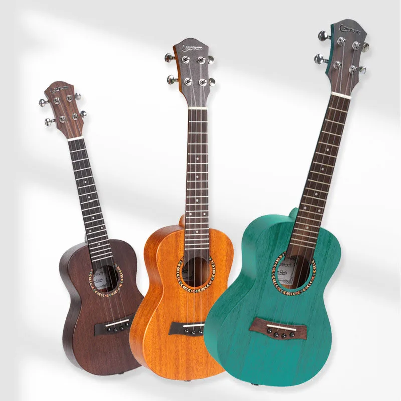 

Mahogany Ukulele with Closed String Button, Rosewood Fingerboard, Carbon String, 23 inches, 26 inches