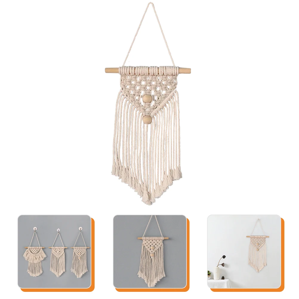

Bohemian Woven Macrame Wall Hanging Decor Cotton Rope Home Bohemian Decor Decoration Vintage Bedroom Living Room