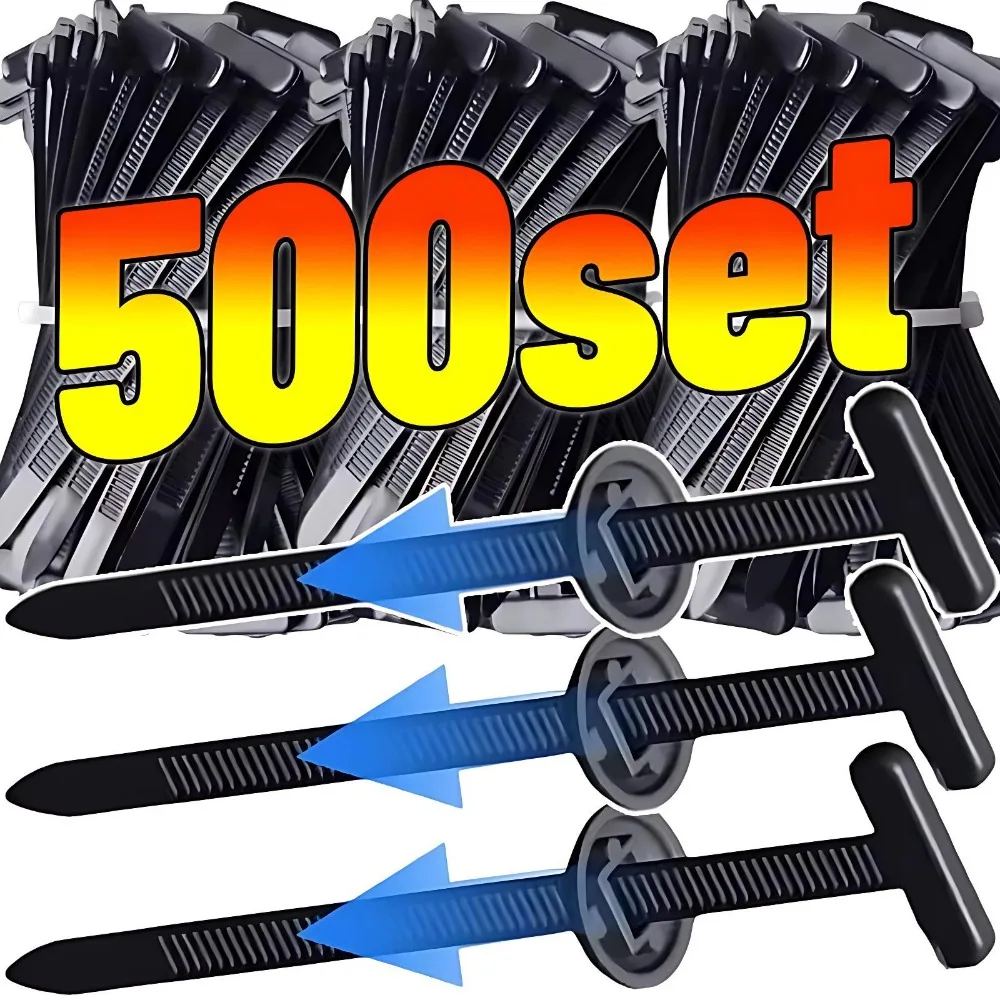 500/10set Universal Nylon Kabelbinder Schnalle Auto Fastener Schraube Ersatz Clip Auto Kotflügel Stamm Motor Schutz Panel draht Clips