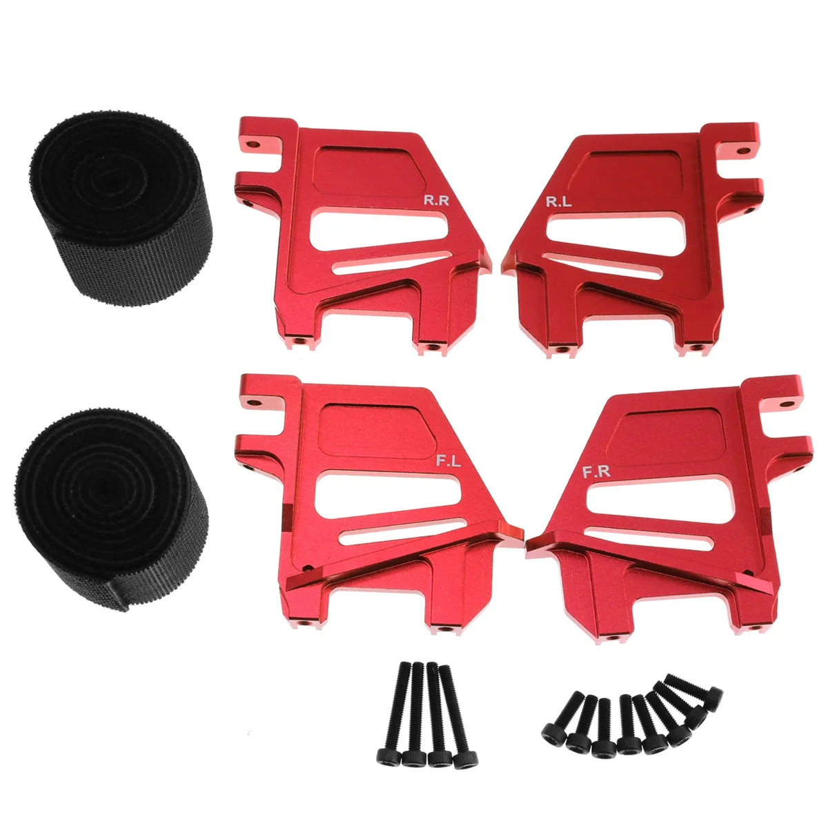 Alto RC Car Battery Holder Mount, Segure Com Alça, Vermelho, Parte de Atualização, Traxxas 1, 5 X-Maxx, XMaxx 6S, 8S