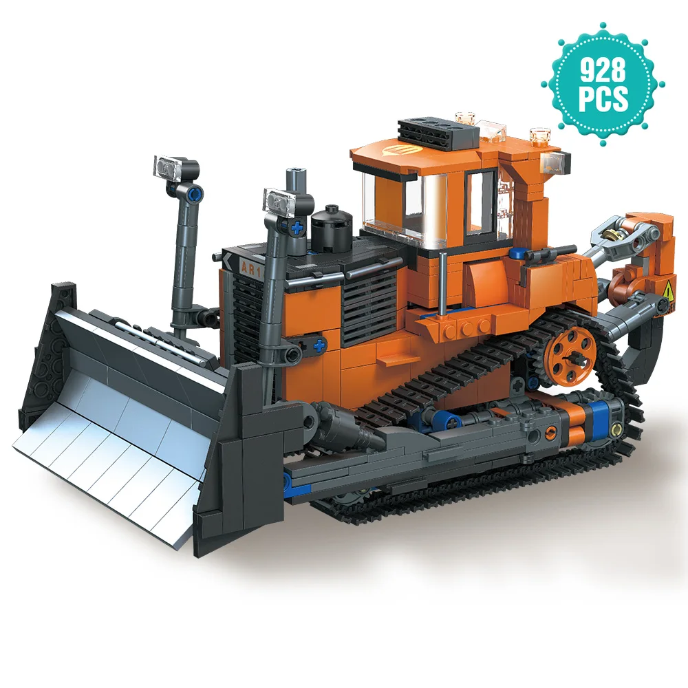

2024 Building Sets 928 PCS Loader Building Blocks Construction Bulldozer Heavy-Duty Engineering Vehicles Gift Toy for Kids Gifts