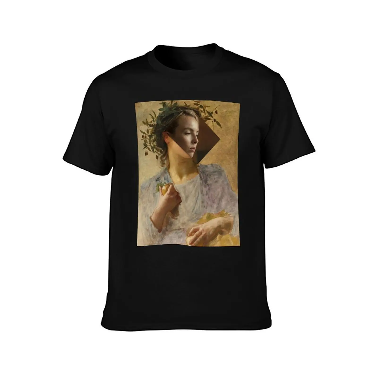 Villanelle Crown of Leaves T-Shirt, Summer Casual Cotton Tee, Oversized Streetwear Tops, Vintage Graphic Print, Unisex Men Women