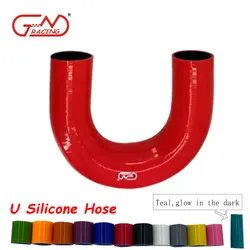 JN RACING Universal Silicone Tubing Hose 180 Degrees Connector Car Intercooler Turbo Intake Pipe Coupler Red Multi Size