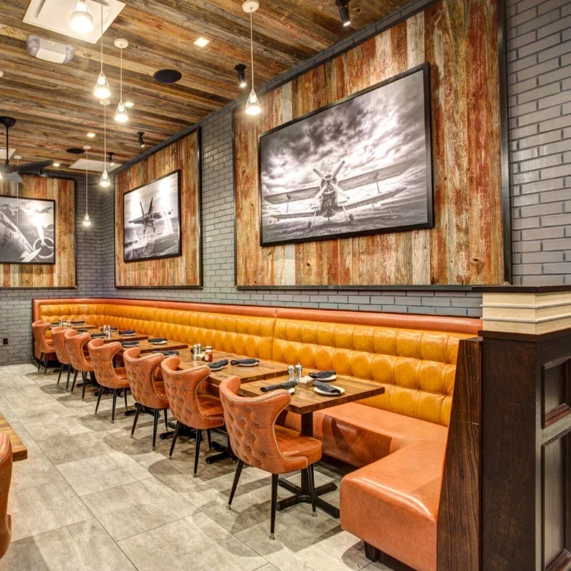 Chain cafe tables and chairs, leather art bar chairs, music bar, leisure bar, dining table