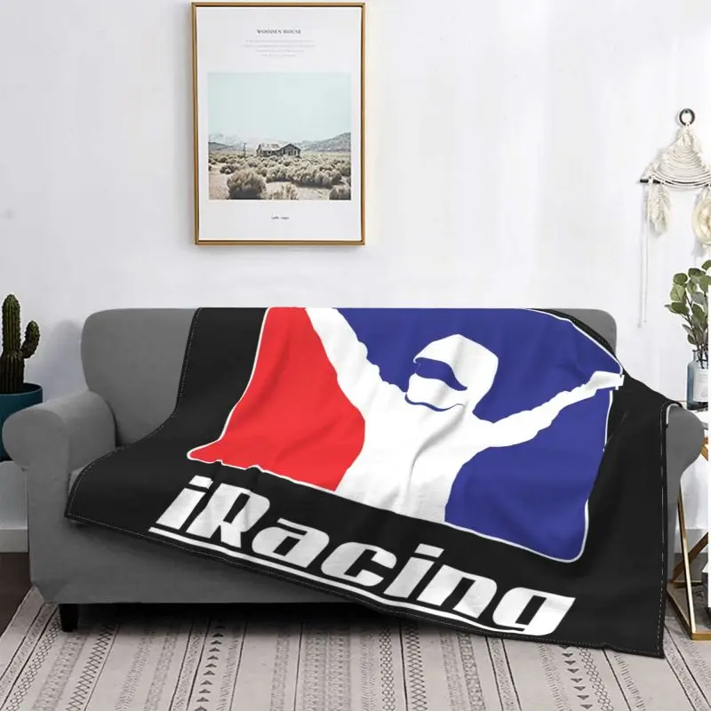 New World Of Outlaws Iracing Team Fan Racing Blanket Sheet Flannel High-Quality Bedding Travel Home Decotation