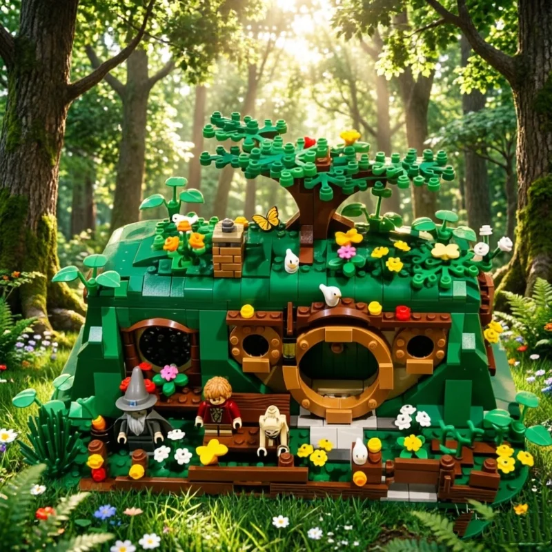 

657pcs MOC Bag End Hobbit And Lord Rings The Model Building Blocks Architecture DIY Toy Education Brick Christmas Gift Kids