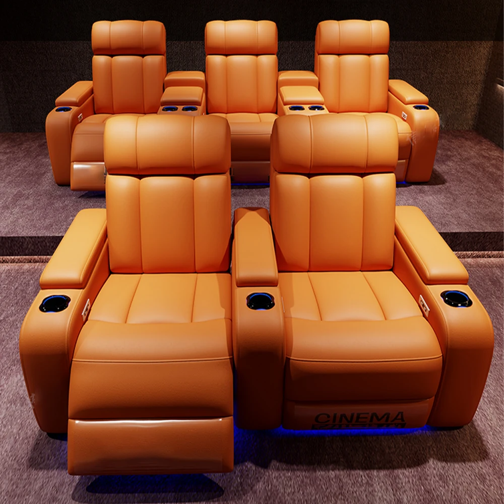 럭셔리 전동 리클라이너 시네마 의자, 컵 홀더 포함,  - Home Cinema Luxury 리뷰 및 가격
