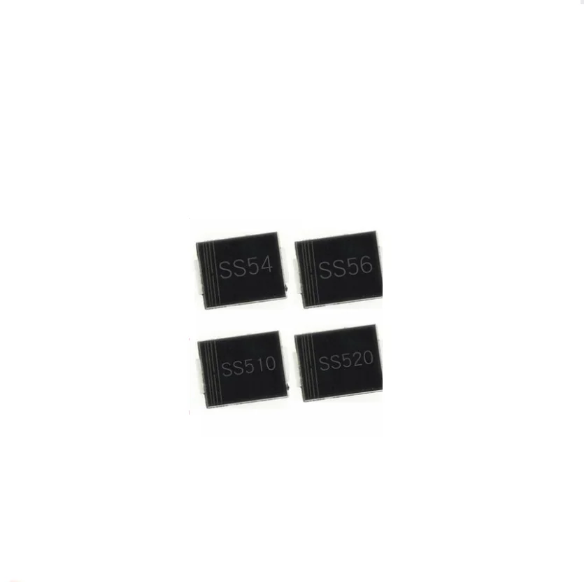 20PCS  SS52 SS56 SS58 SS510 SS520 SMA DO-214AC SMD Schottky diode 5A