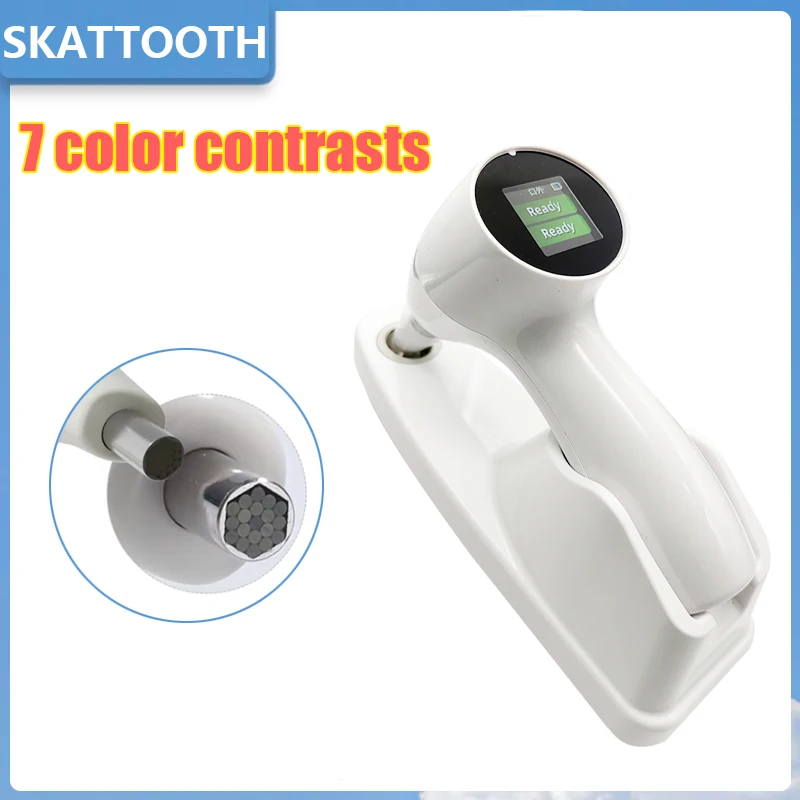 Dental Tooth Color Comparator Intelligent Digital Shade Guide with LCD Screen Smart Measuring Precise Teeth Color Recognition