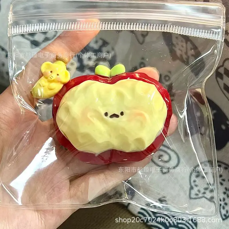 Creative Red Apple Decompression Food Grade Silicone Slow Bounce Irritable Items Holiday Gifts