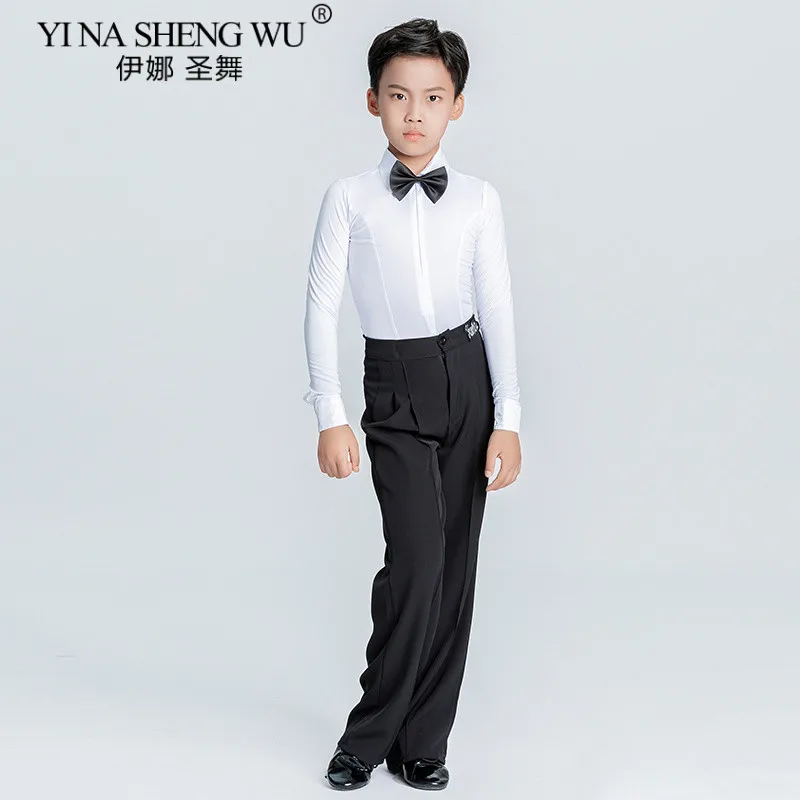 Boys Latin Dance Costume Children Professional National Standard Dance Competition Performance Clothes Dance Grading Exam Wear