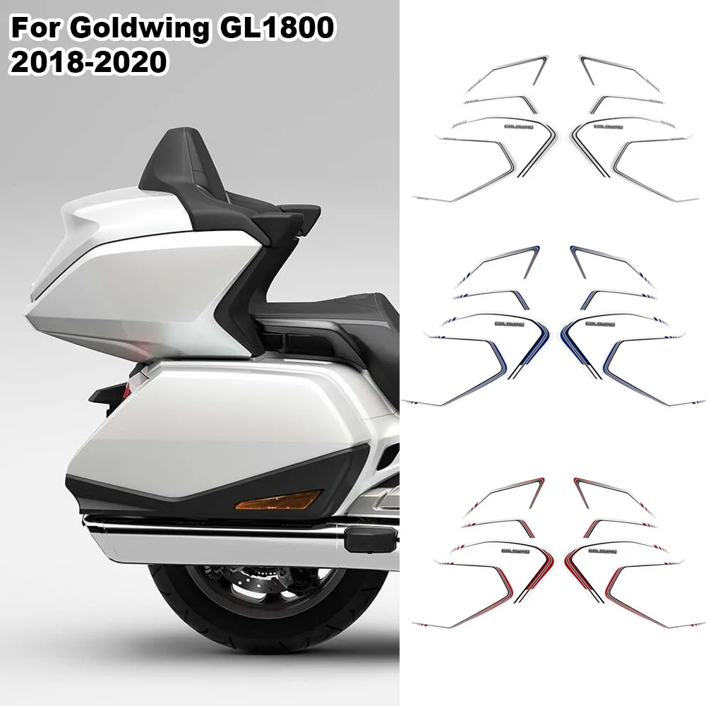 

﻿ Для Honda Goldwing GL1800 GL 1800 2018 2019 2020 багажник мотоцикла, боковой чехол, наклейки, комплект защитных наклеек