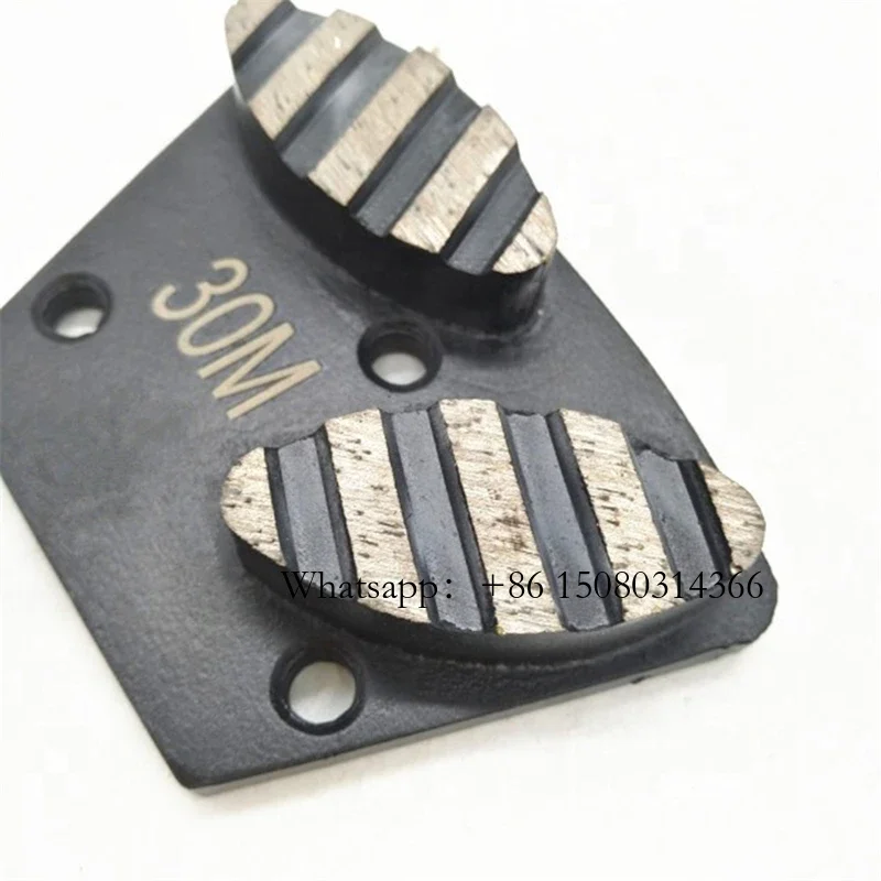 ASL Concrete Coating Removal ASL Sharp Grinding Pad Blastrac Diamond Floor Disc Two Oval Segments With Stripes 12PCS