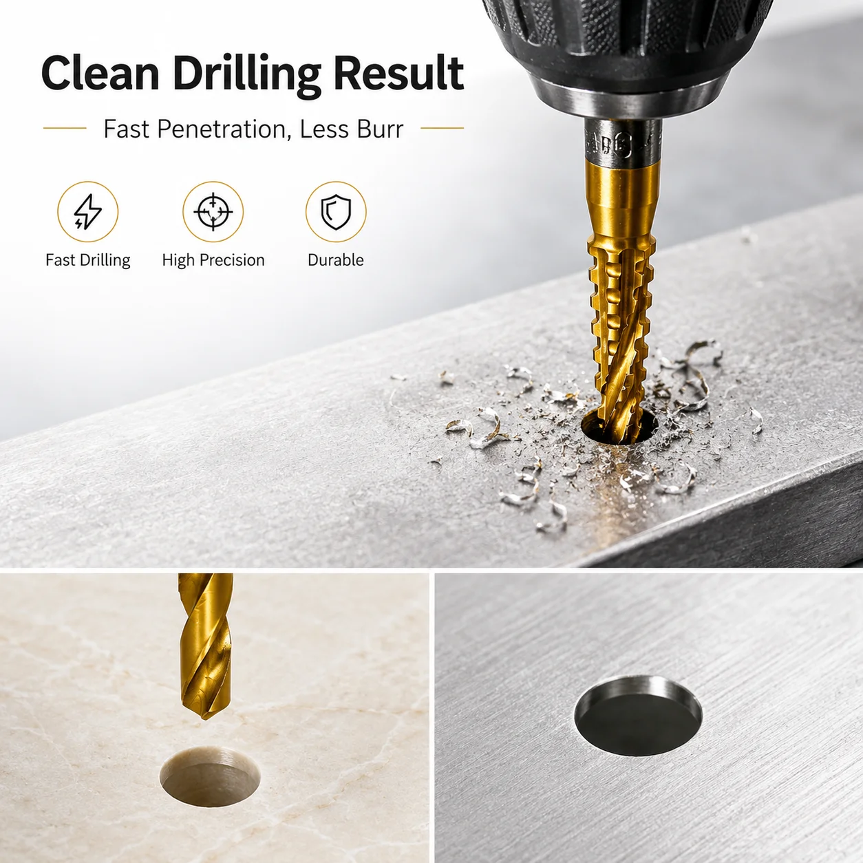 6Pcs Titanium Coated Drill Bit - Mess Kit Titanium ulasan dan harga
