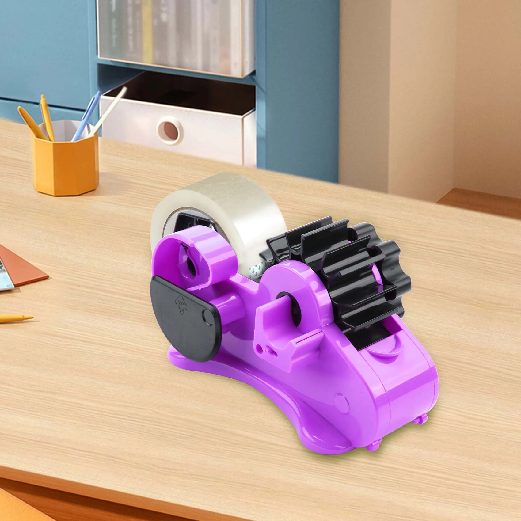 AEF7-Semi- Automatic Desk Tape Dispenser Semi Automatic Cutting Tape On Off Manual For Washi Transparent Tapes