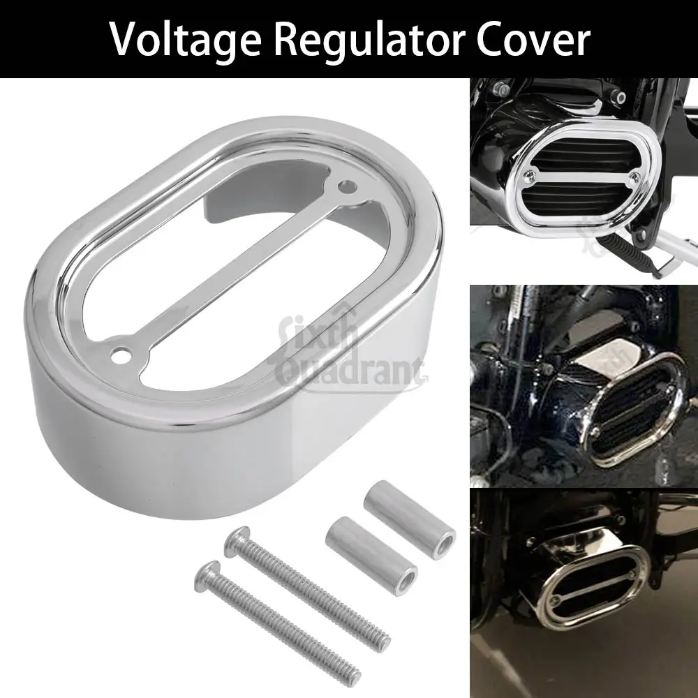 

For Harley Softail /Softail STANDARD FXST/I 2001- 2015 Motorcycle Accessories1 Set Of Voltage Regulator Cover Chrome ABS