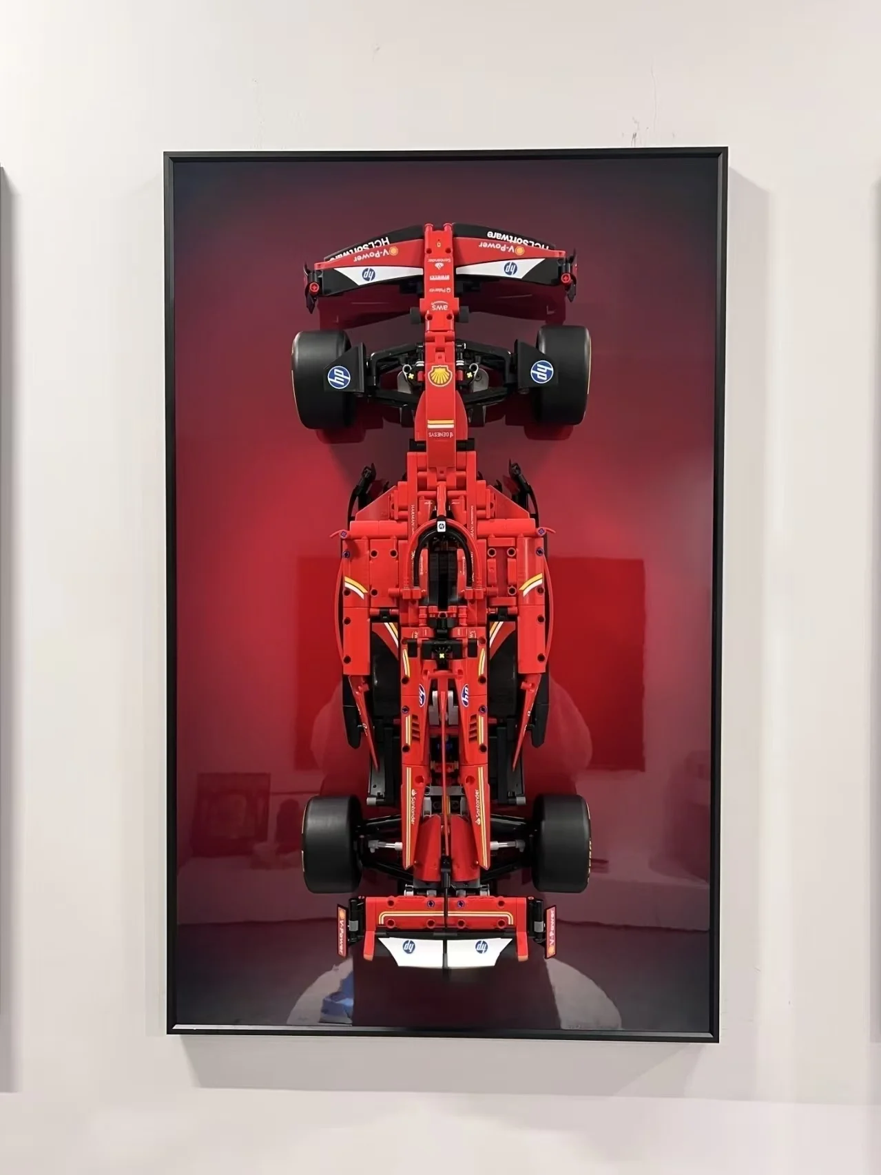 Display Wallboard for LEGO LEGO 42207 Ferrari F1 SF-24 Car Building Set,Adult Collectibles Wall Mount Frame (No Car Included) view 6