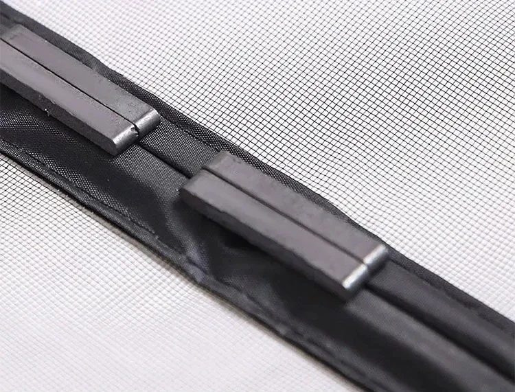 Magnetischer Fliegengittervorhang, freihändiger Netzvorhang, strapazierfähiges Moskitonetz, kinder- und haustierfreundlich, kein Bohren erforderlich, automatisch schließend – Detail 10