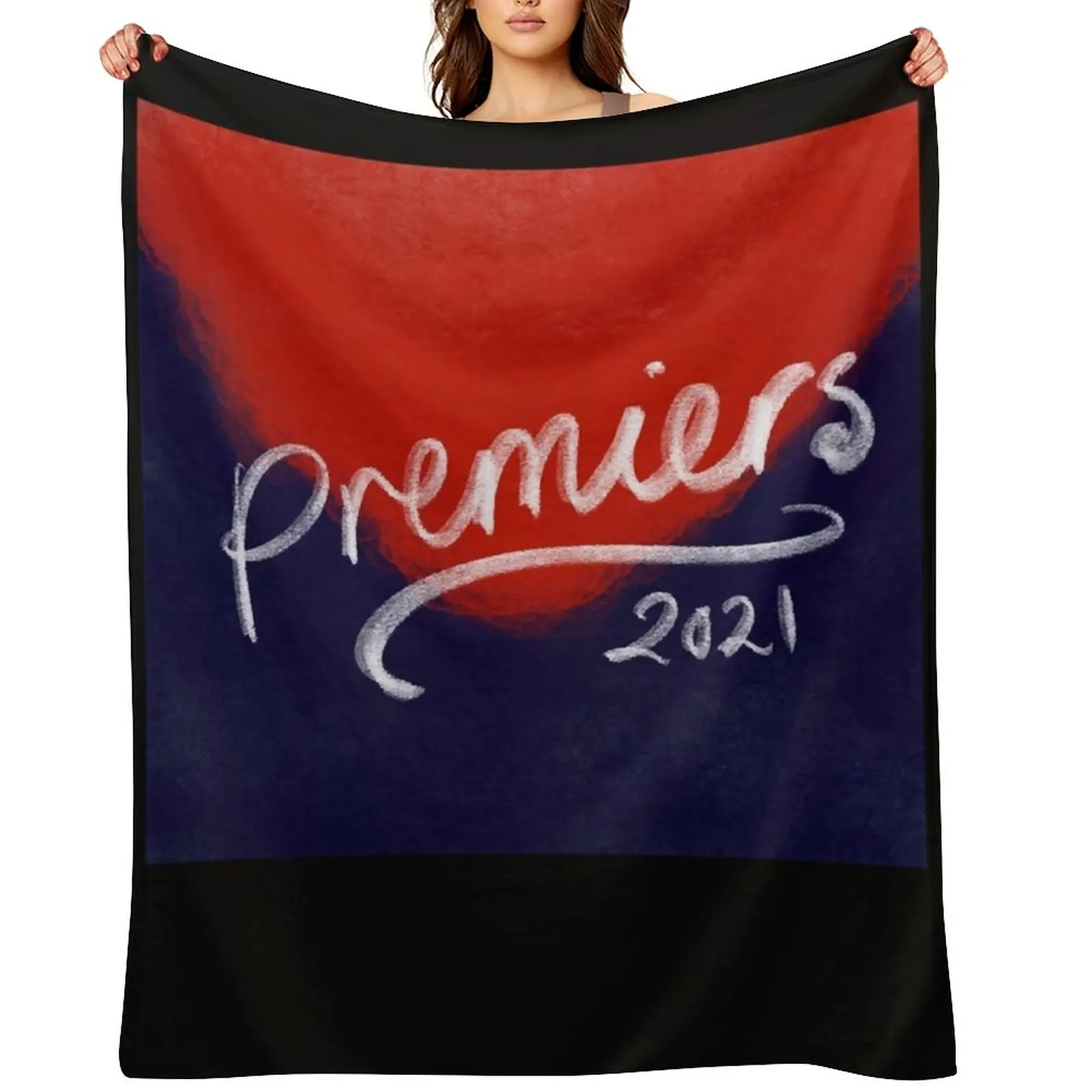 

Melbourne Demons Dees Premiers 2021 Classic T-Shirt Throw Blanket Sofa Quilt warm winter Hair warm for winter Blankets