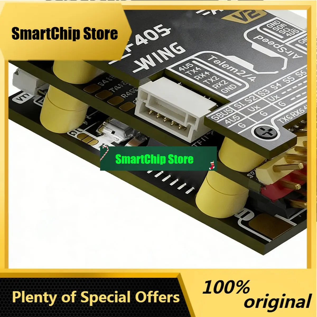 SmCpNew Electronics F405 WING APP V2 Flight Controller For Fixed Wing FPV, Supports For APP Presetting, DIY RC Airplane Parts
