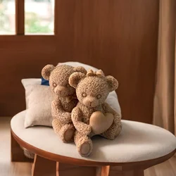 3D Teddy Bear Silicone Scented Candle Mold Lover Couple Bears Resin Painting Plaster Clay DIY Tool Valentine's Day Home Decor