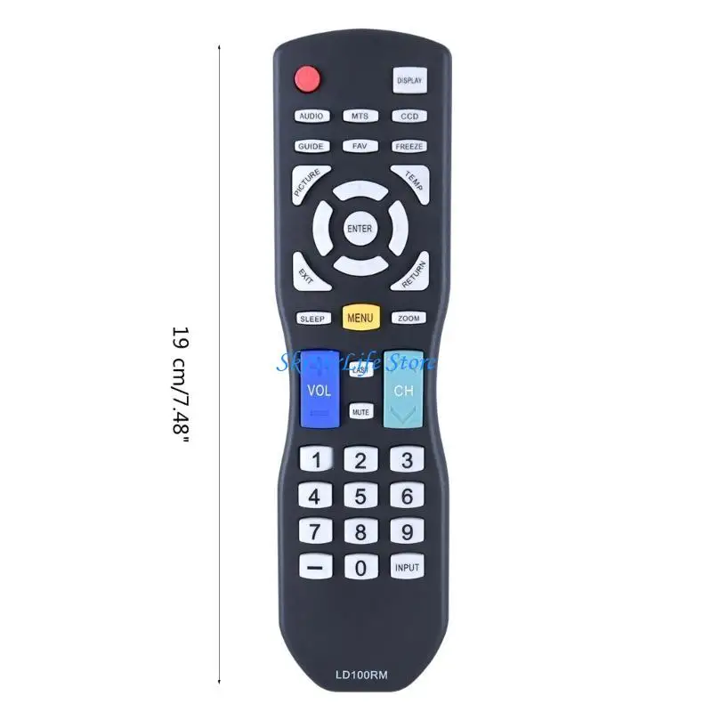 E65E LD100RM Replace Remote Control For Apex LE24H87 LE3242 LD4077M HC3269 RM-188