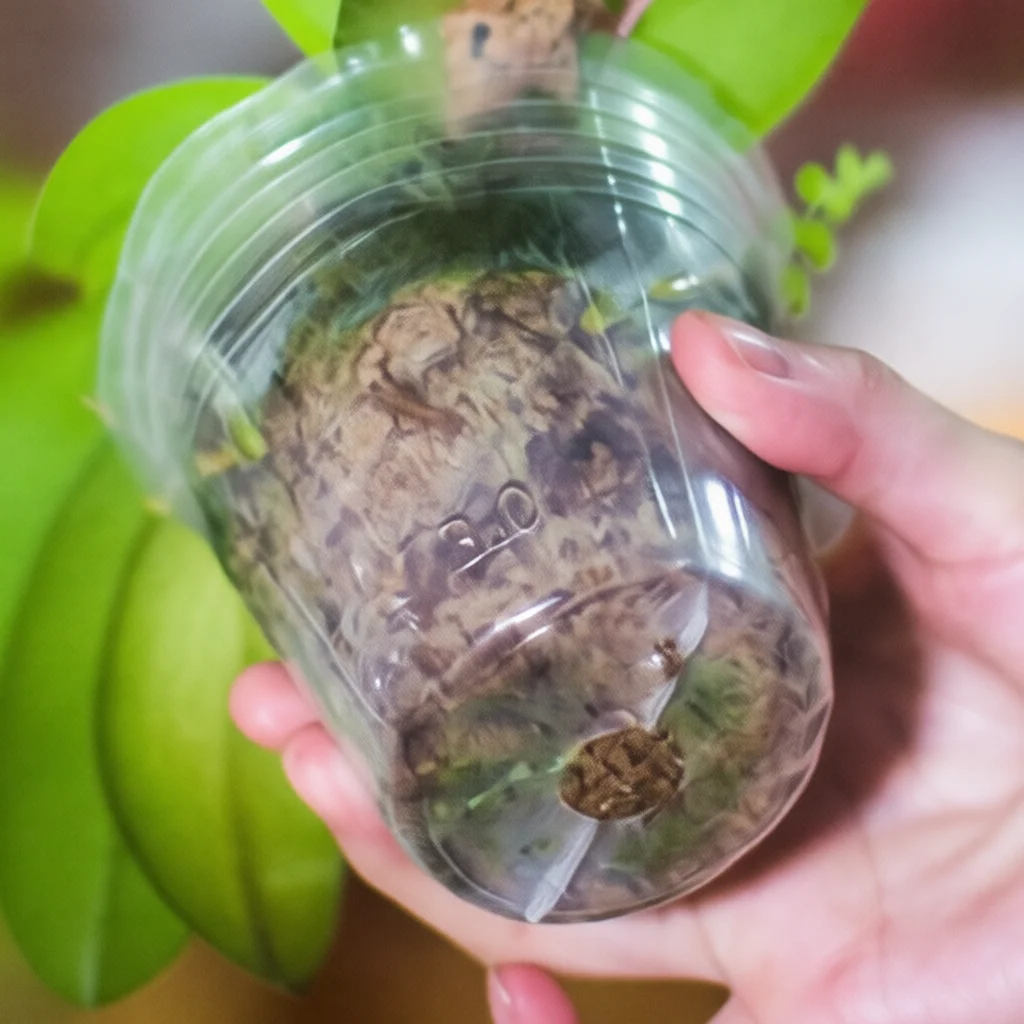 Orchid Planter Root Control Breathable Plastic Pot Transparent Flower Nursery Container For Home Garden Indoor