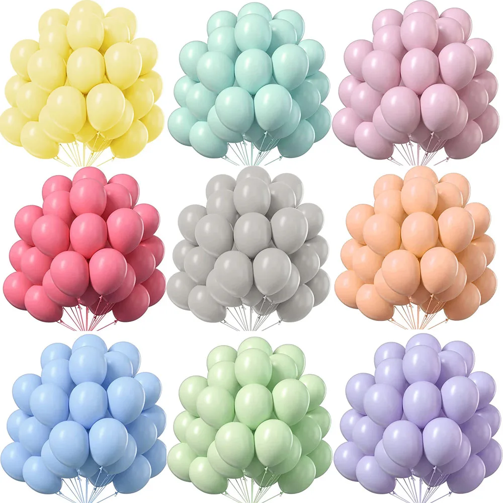 

10inch Macaron Latex Balloons Pastel Pink Color Balloons Wedding Birthday Party Decorations Baby Shower Kids Toys Helium Balls