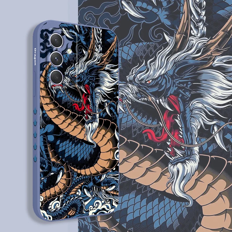 Roaring Dragon Case For Samsung A54 A34 A24 A14 A04 A04S A04E A73 A53 A33 A23 A13 A03 A72 A52 A52S A32 A22 A15 A25 A35 A55 4G 5G