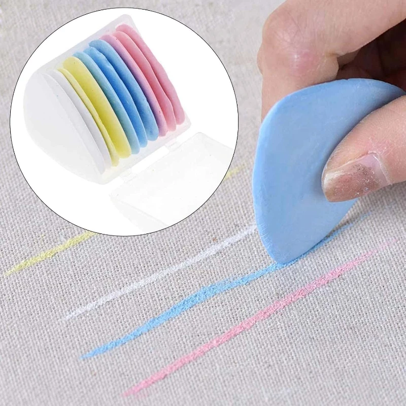 Tailors Chalk Multicolor Chalk Fabric Marker for Quilting Dressmakers Clothing Pattern Erasable Marker DIY Sewing Accessories