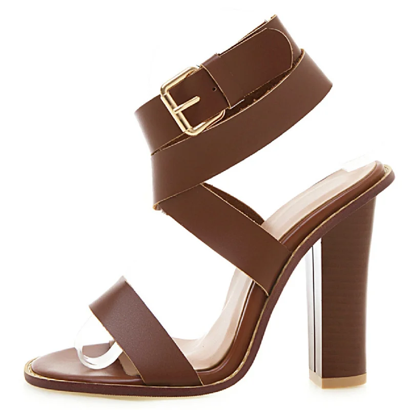 Women's Gladiator Sandals High Heels Summer Shoes For Women Flip Flops Ankle Cross Straps Party Dance Shoes Big Size Footwear view 2