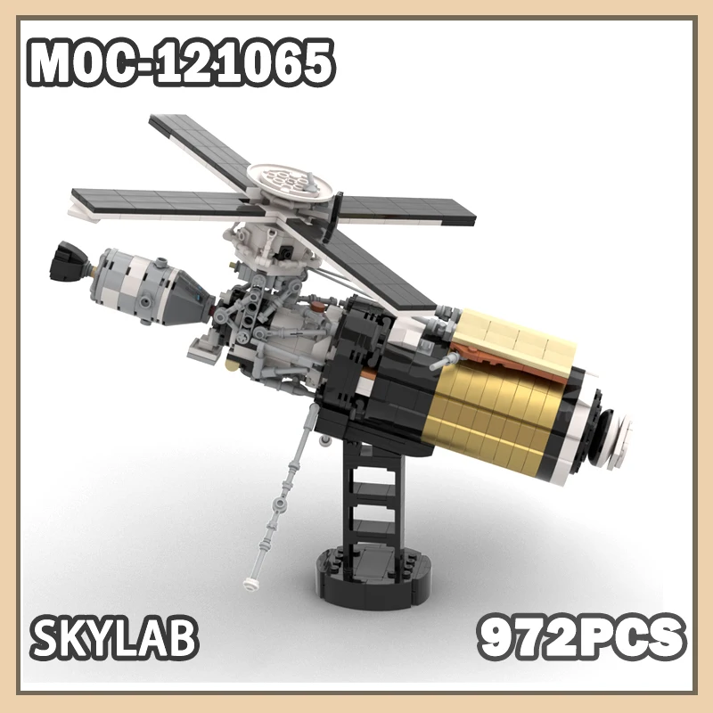 

MOC-121065 Building Block Model Brick Skylab The First Space Station To Orbit The Earth Desktop Assembly Ornaments Gifts 972PCS