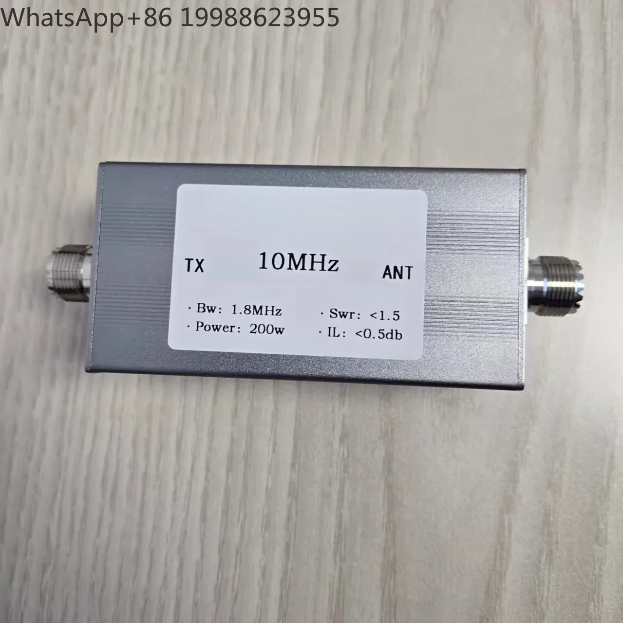 BPF-10M 10MHz Band Pass Filter BPF 1.8MHz Bandwidth suppression harmonic 200W