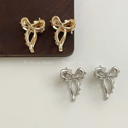 2-4pcs Mini Small Bow Hair Clip for Women Girl Cute Metal Hair Accessories Broken Hair Bang Claw Side Head Clip Summer Headdress