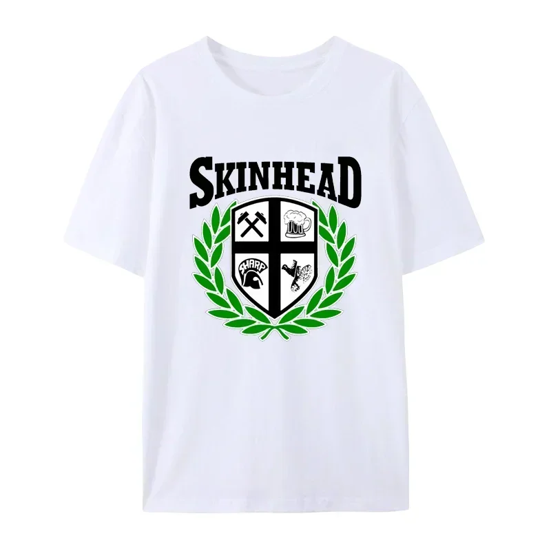 cotton OI SKA SKINS SCOOTERS PUNKS RUDEBOYS SPIRIT OF Tops Unisex Loose Breathable Graphic Tees SKINHEAD LAUREL graphic t shirts