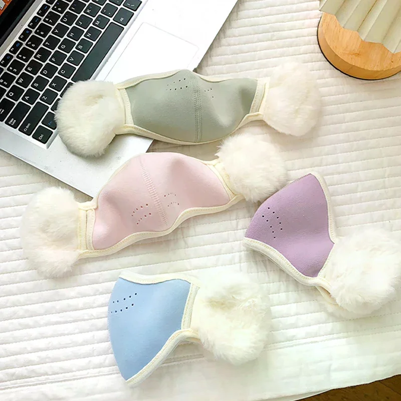 Универсальные милые теплые толстые ветрозащитные наушники с героями мультфильмов для мужчин и женщин