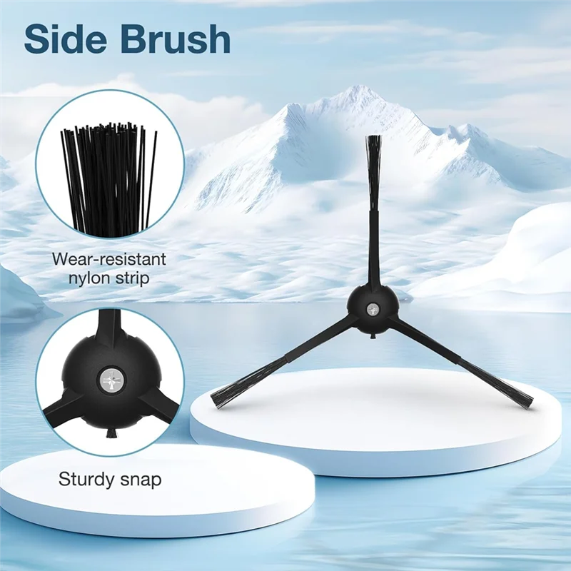

【Shopper’S Favorite】For Eufy X8 Pro/X8 Pro SES Robot Vacuum Cleaner Replacement Parts Main Brush Side Brush Filter Mop Cloth Dus