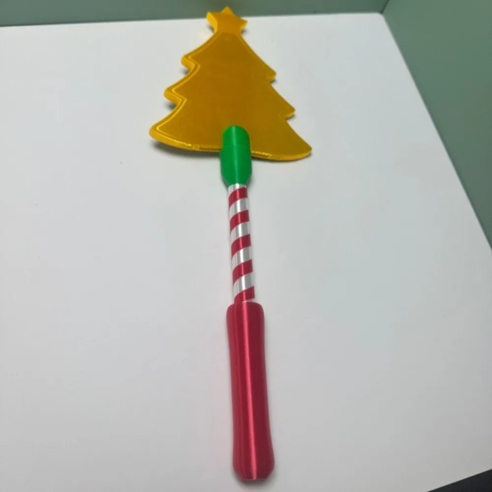 Non-Contact Christmas Payment Magic Wand 3D Printed Handheld Xmas Credit Card Holder Star Topper Tree Shaped