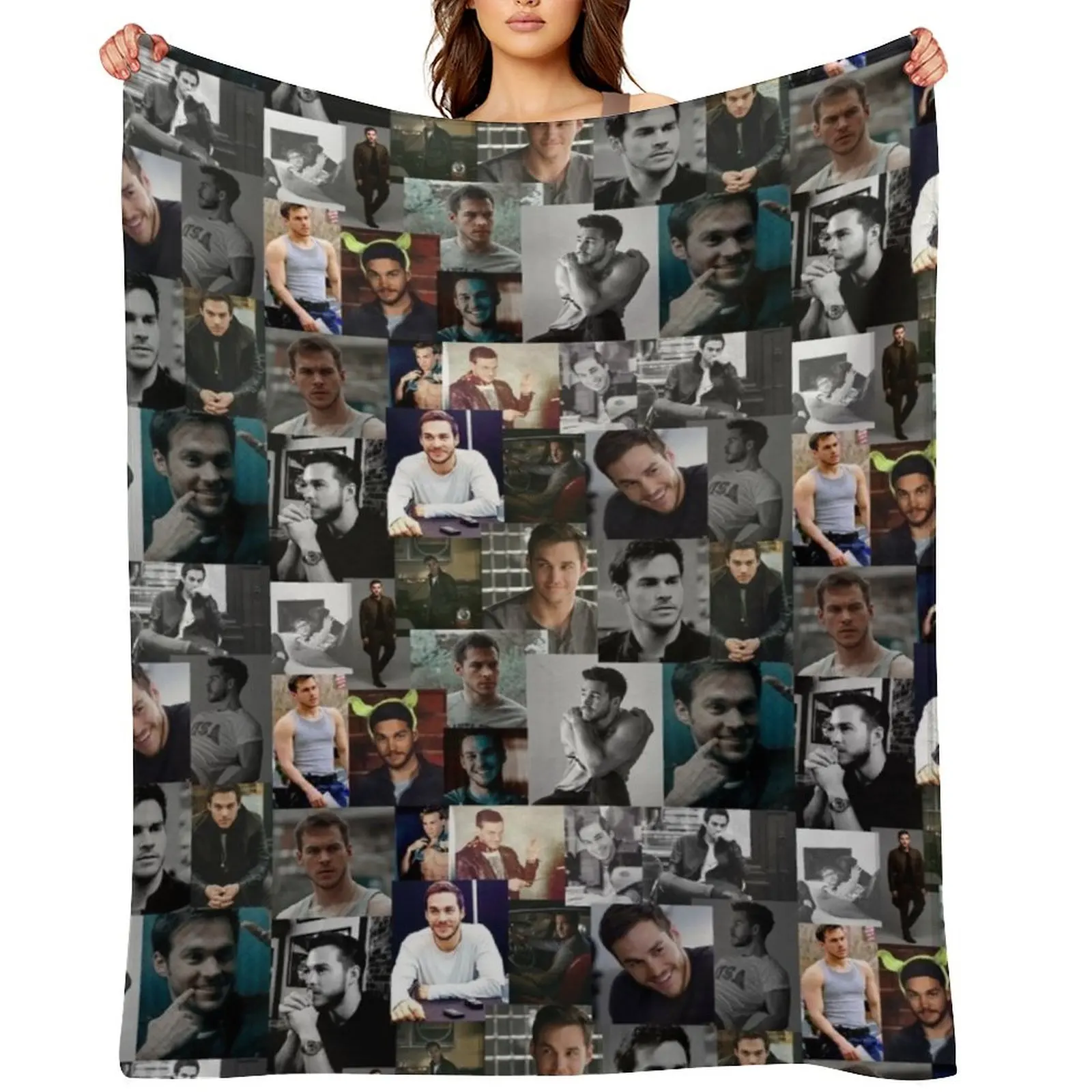 Chris Wood Throw Blanket for winter bed plaid Softest cosplay anime Thin Blankets Sofas Of Decoration Blankets