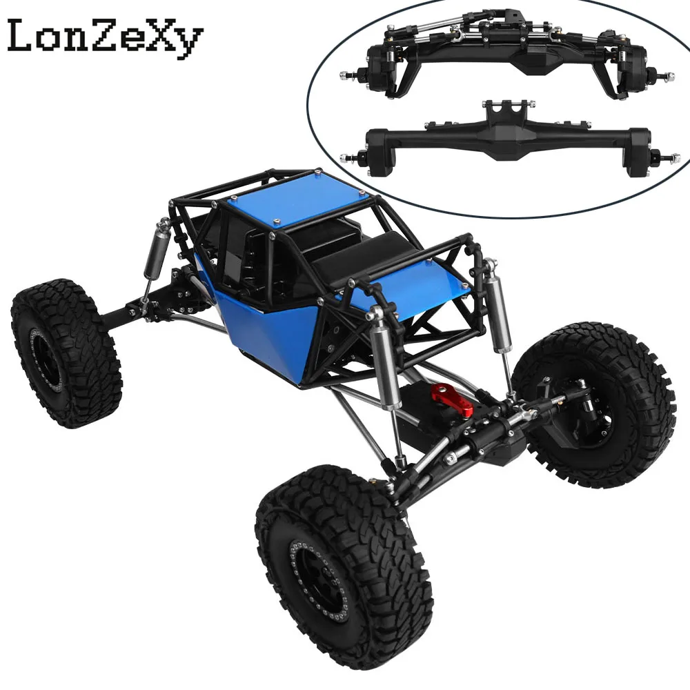Assembled Chassis Frame with H10 VP Straight or Portal Axles Plastic Body Shell Tires Wheels for 1/10 RC Crawler DIY Upgrade
