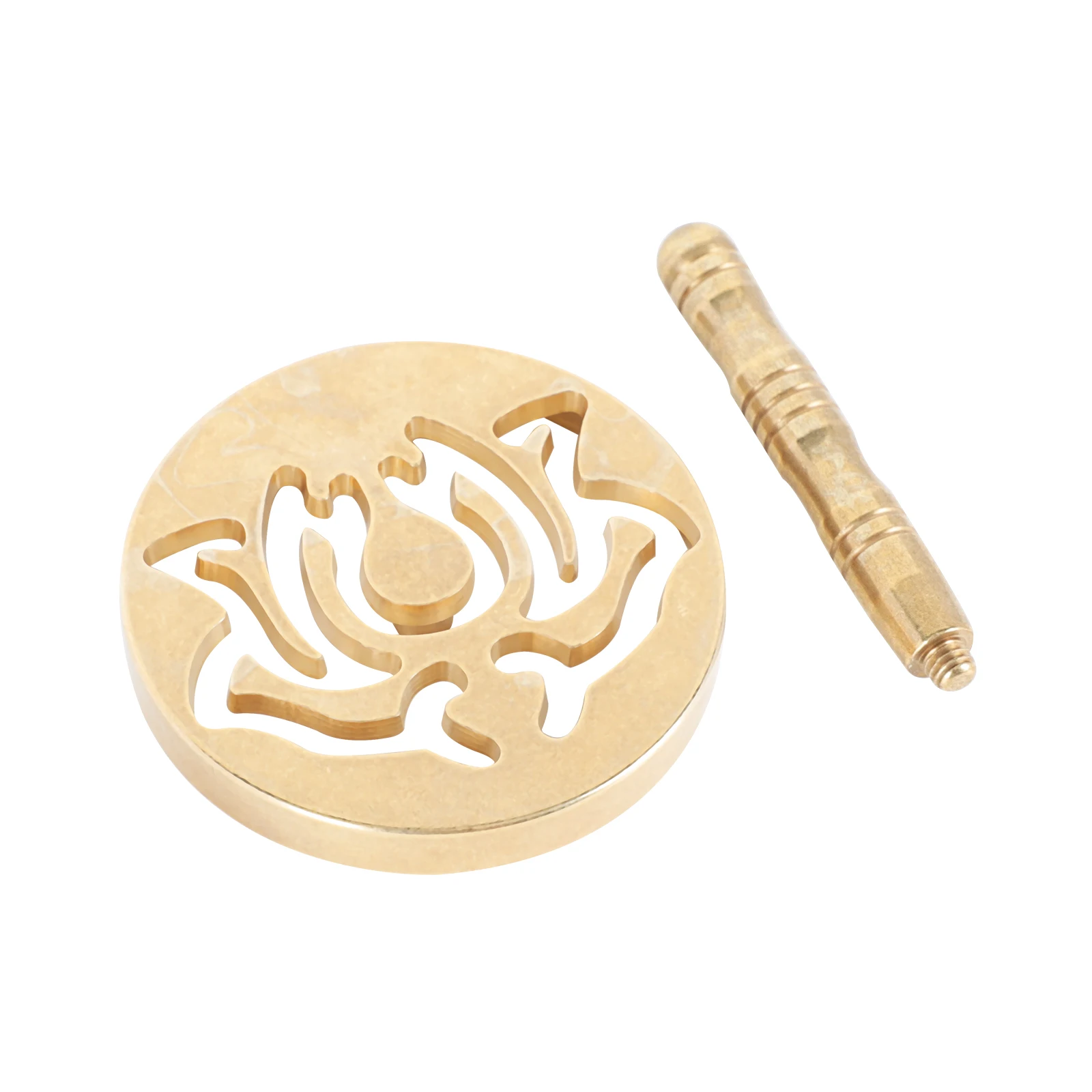 

Brass Incense Ash Press Tool Wear Resistant Home Office Temple Accessories Practical Mold Lotus Pressing