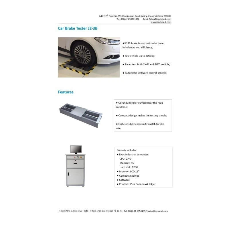 Car Break Tester for 4WD Vehicle-frenometro