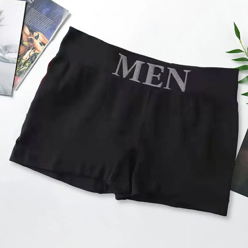 Men Boxers Men Underwear Soft Breathable Men\'s Boxers with U Design Moisture-wicking Technology Mid Waist Underpants for Quick