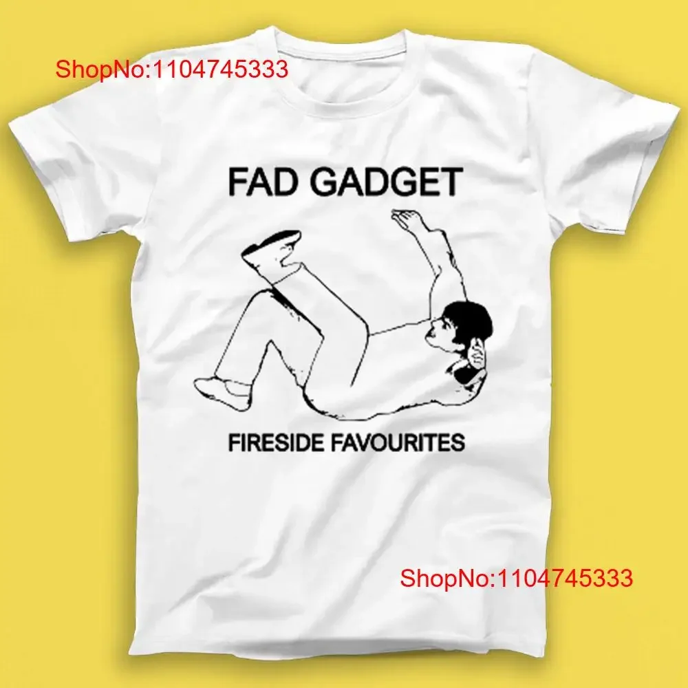 Fad Gadget Fireside Favorites New Wave Punk-Musik-T-Shirt 2077 Vintage gewaschen, atmungsaktiv, Grafik, lässig, vielseitig, gestreckt