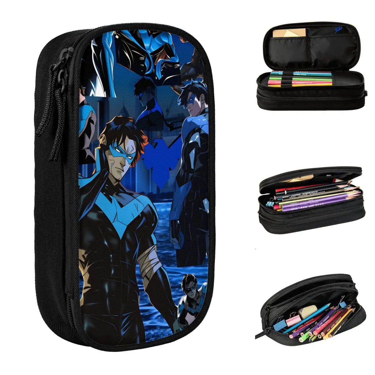 dicks-nightwing-greysons-lapis-caso-ziper-caneta-caixa-estudantes-adoravel-portatil-escola-lapis-casos-papelaria