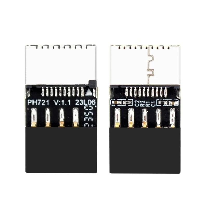 Compacto USB2.0 9pin macho para tipo tipos 20pin conversor portátil e confiável 83cf