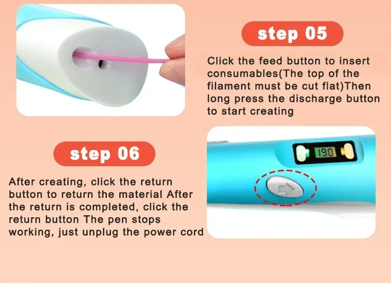 3D Printing Pen with 9M PLA Filament Safe High-Temp Graffiti Pen DIY Craft Drawing Pen for Kids Adults Christmas Birthday Gift