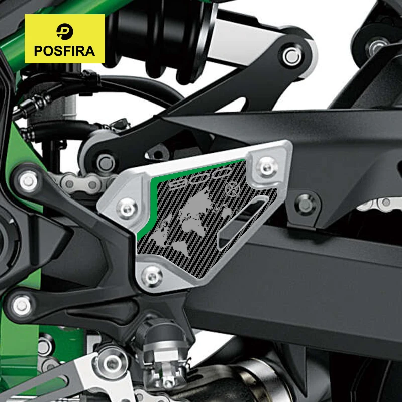 

Наклейки на панель подножек мотоцикла POSFIRA, виниловые наклейки для Kawasaki Z900 Z 900 2017-2024 2023 2022 2021 2020 2019, аксессуары
