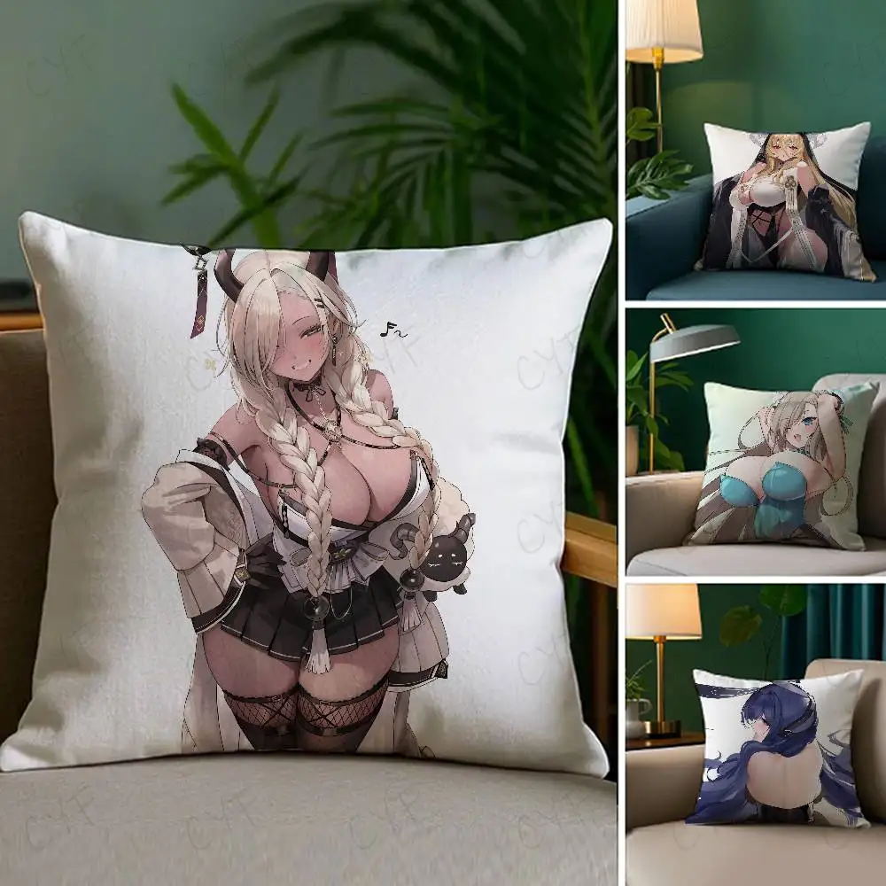 

Hot Game Anime A-Azur LaneS Pillow Case Custom Printed Brushed Fleece Pillow, Baby Skin-Touch, Eco-Friendly Dye-Sublimation Cush