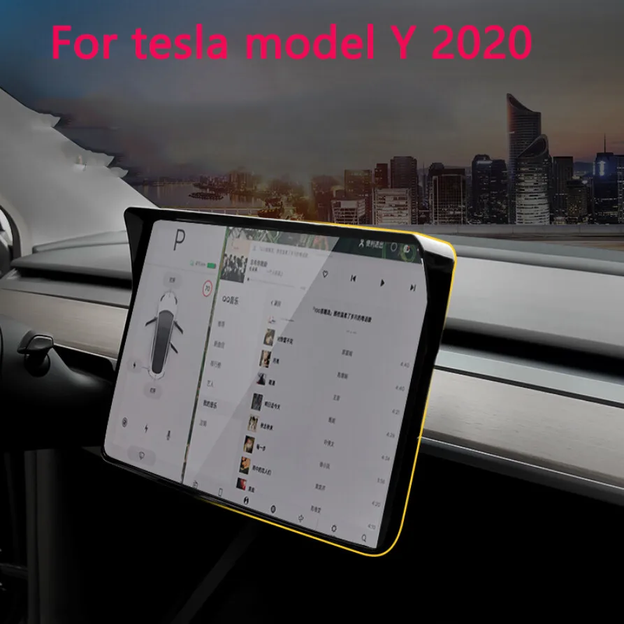 Sun Shade Anti-Glare Visor Shield Screen Protector Frame For Tesla Model Y 3